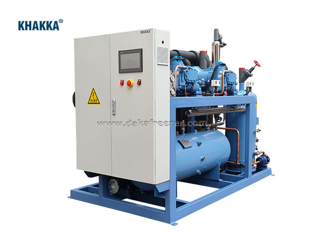 KHAKKA萊富康低溫螺桿機組SW5L060大型冷庫設備機組