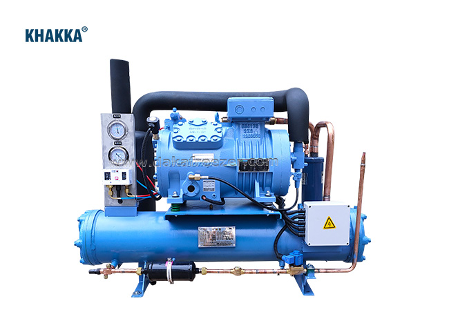 KHAKKA冷庫水冷機(jī)組SP4LF1200水冷機(jī)組萊富康壓縮機(jī)